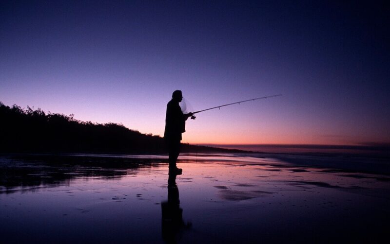 fishing alone